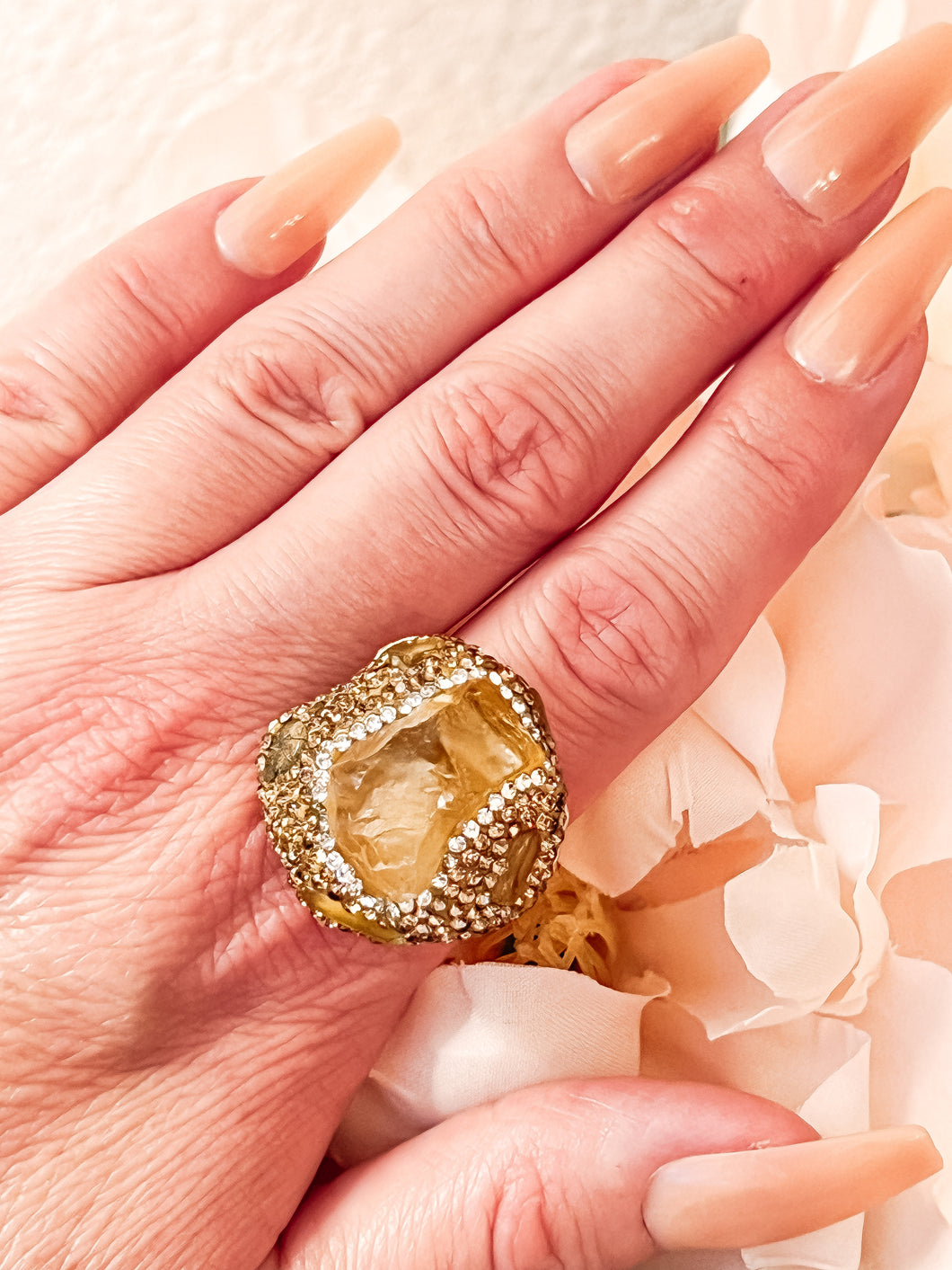 Citrine Natural Stone Ring