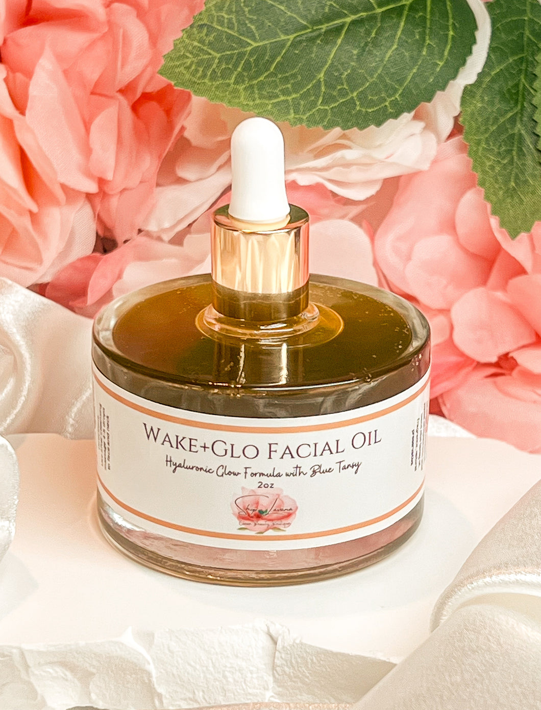 Wake + Glo Anti-aging Facial Oil with Blue Tansy