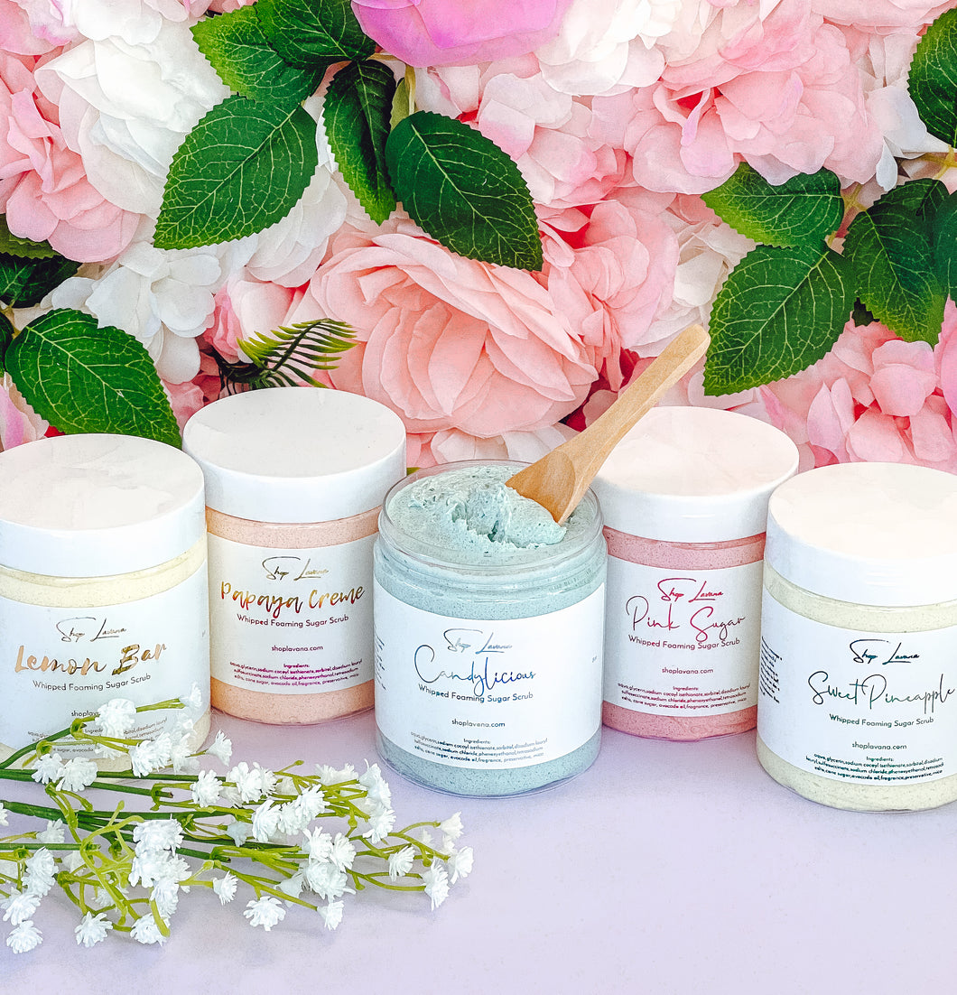 Foaming Sugar Scrubs