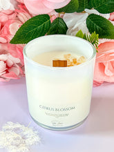 Load image into Gallery viewer, Citrus Blossom Gemstone Candle
